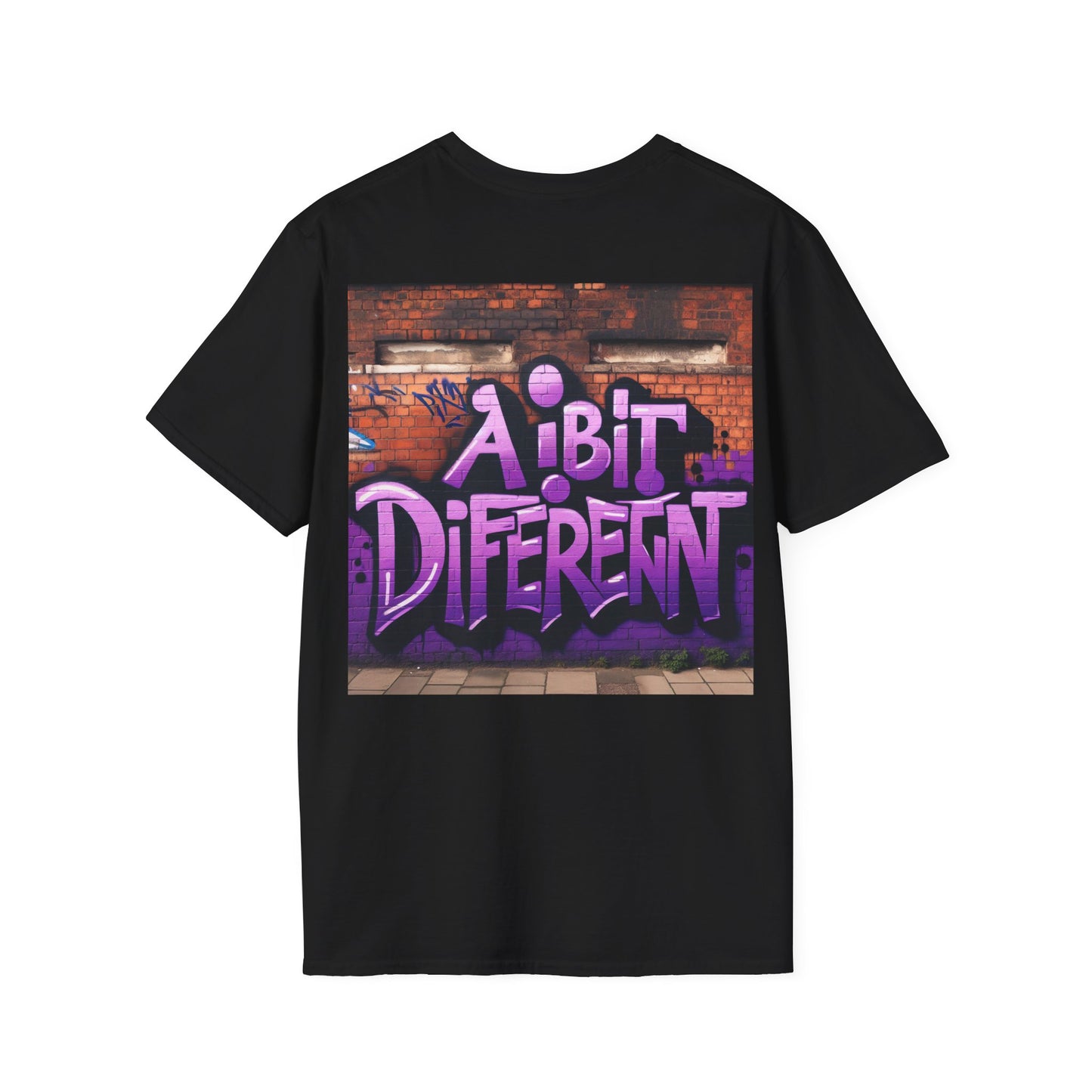 Men's Softstyle T-Shirt - "Kings of Life" & "A Bit Different" Graffiti Design