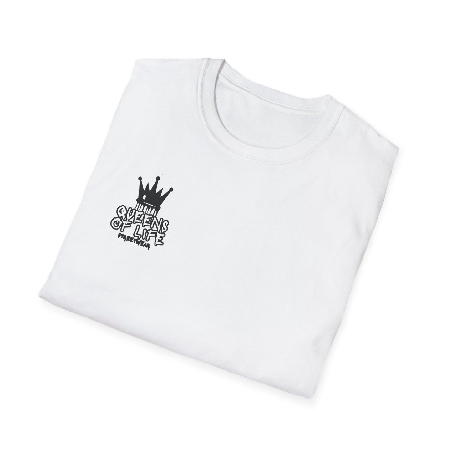 Women's Queens of Life Softstyle T-Shirt - Angel Crown Graphic Tee