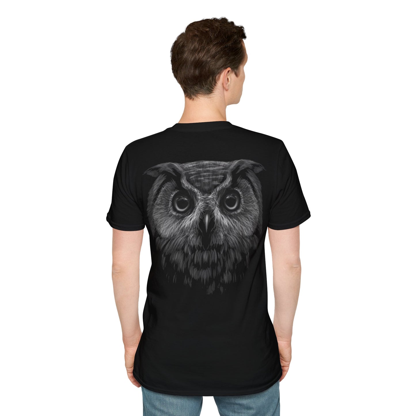 Kings of Life Owl Graphic Unisex T-Shirt | Softstyle Black Tee