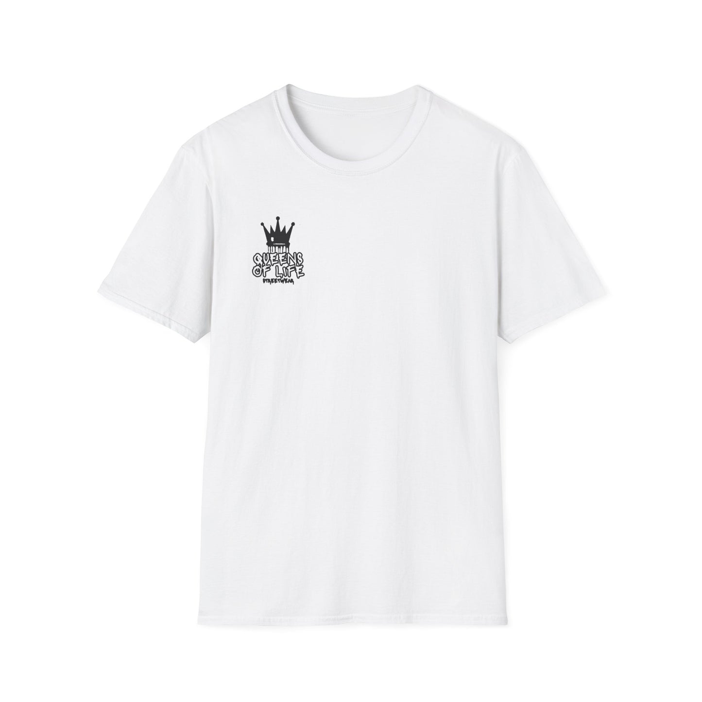 Women's Queens of Life Softstyle T-Shirt - Angel Crown Graphic Tee