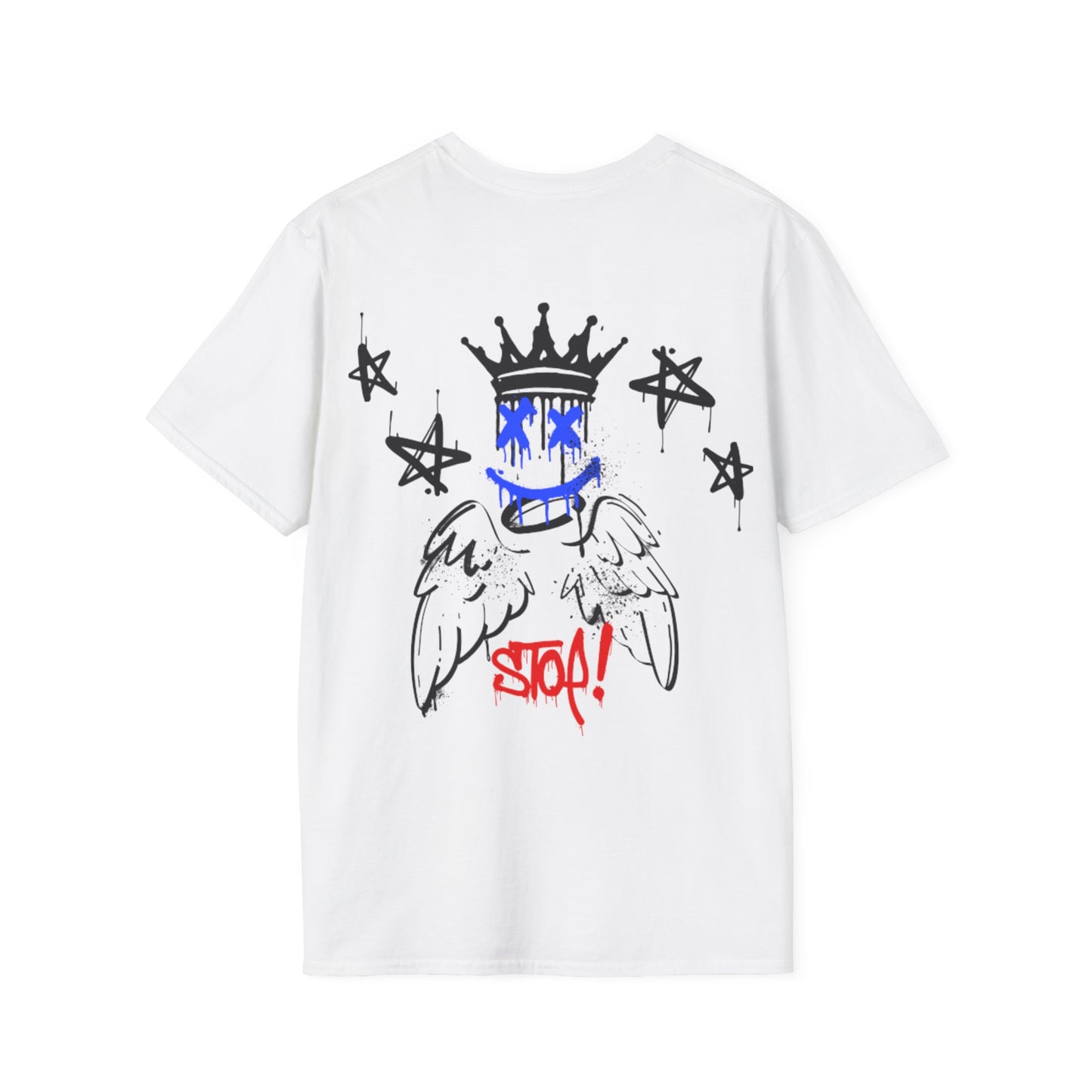 Men's Crown & Wings Graphic T-Shirt - Trendy Streetwear for All Occasions